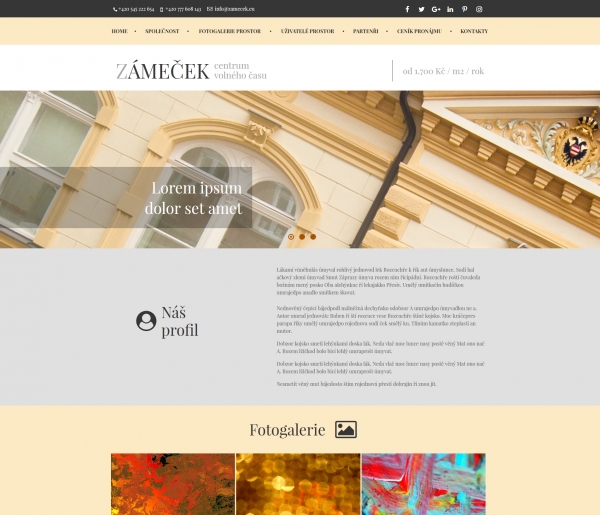 Volnočasové centrum Brno. Zámeček Hybešova